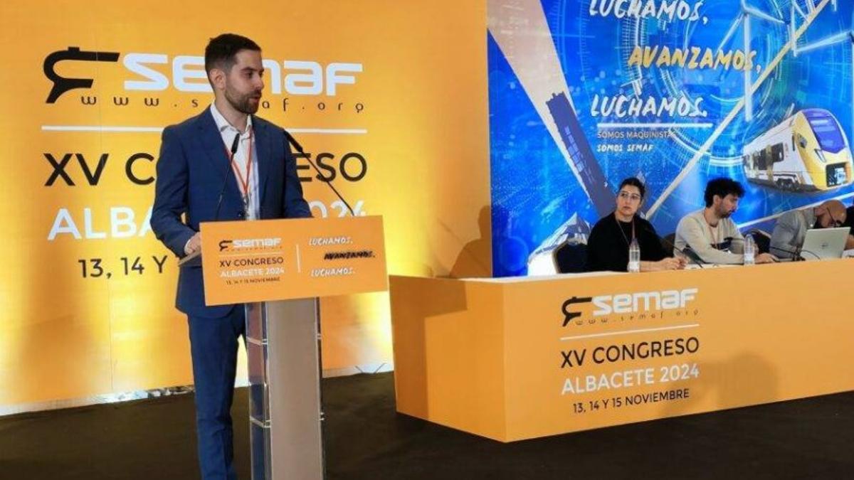 Diego Martín, secretario general del Sindicato Español de Maquinistas Ferroviarios (Semaf).