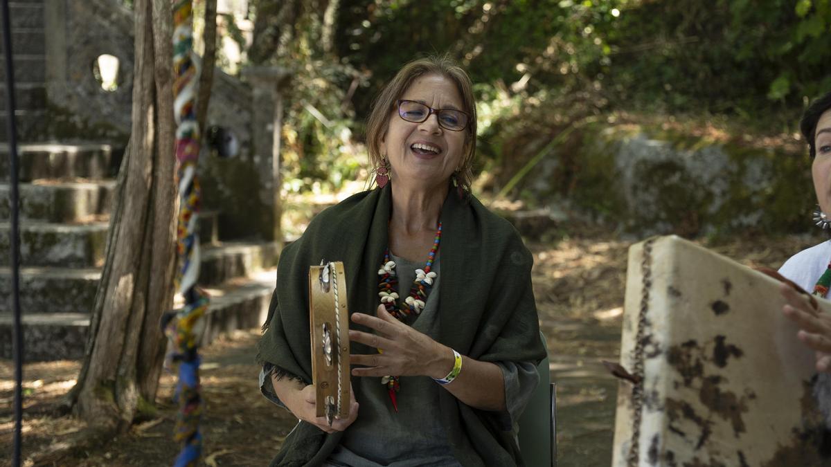 Vista de un momento del Festival Sinsal este sábado, en la Isla de San Simón (Galicia).