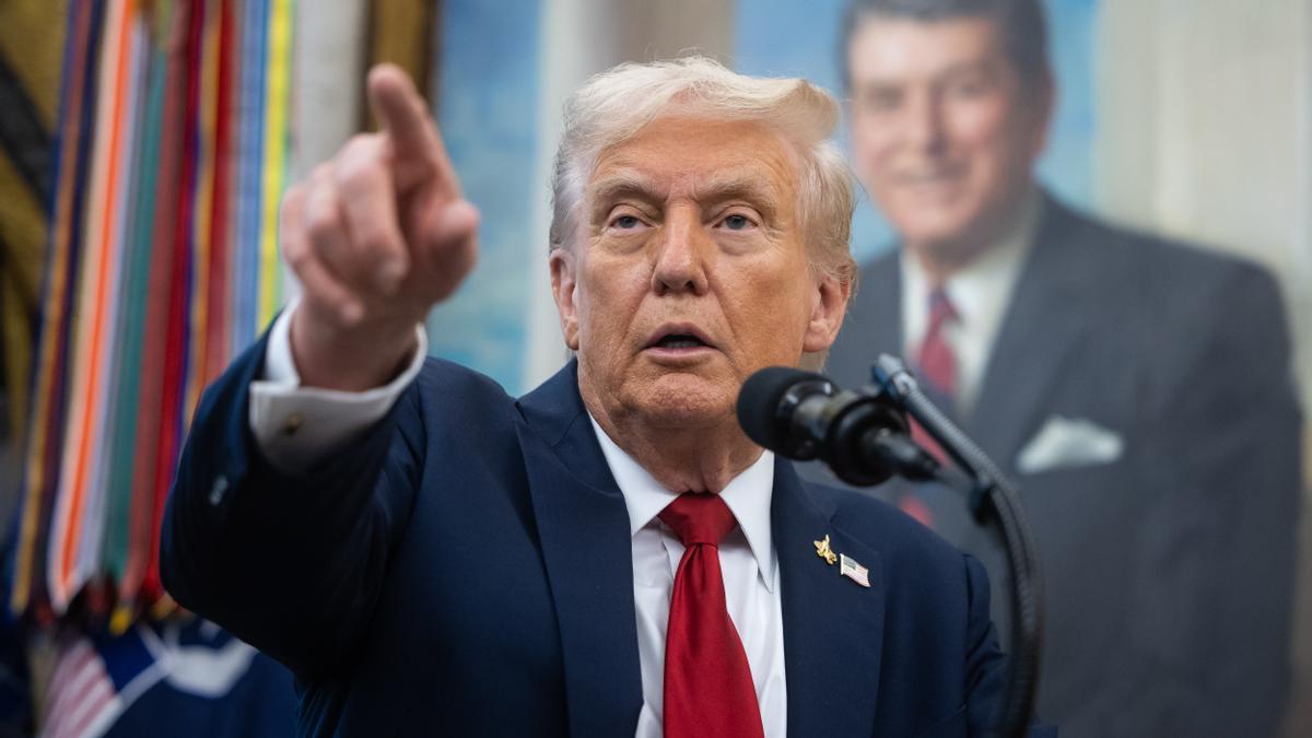 El presidente de los Estados Unidos, Donald Trump, en Washington D. C., Estados Unidos, el 30 de septiembre de 2025.