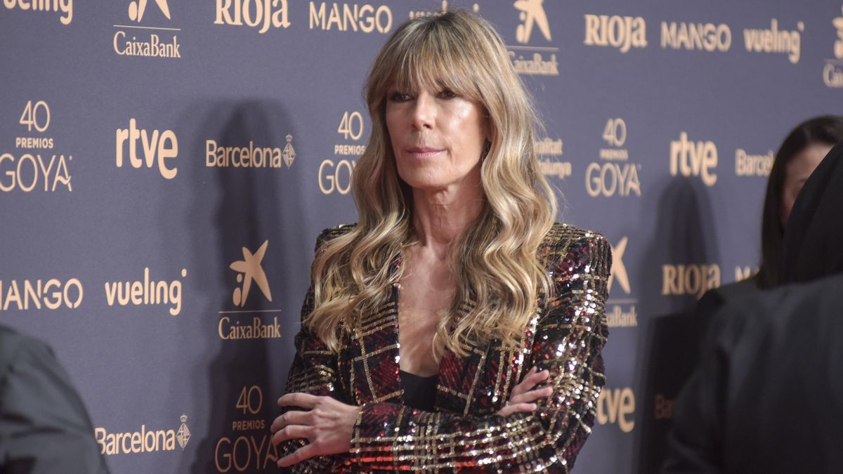 Begoña Gómez, esposa del presidente del Gobierno, en la alfombra roja de los Premios Goya.
