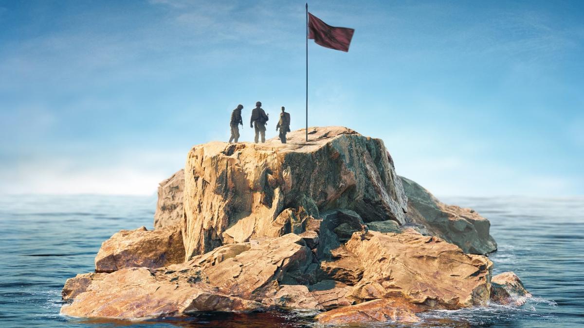 Recreación del islote Perejil