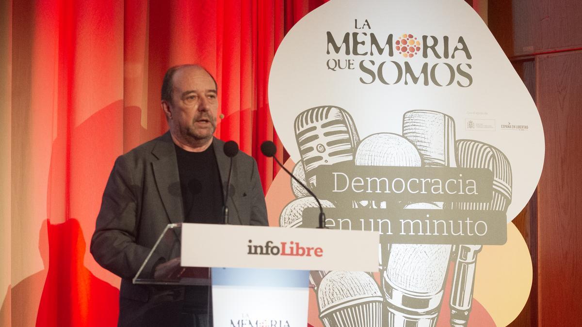 Jesús Maraña en el acto 'Democracia en un minuto'.