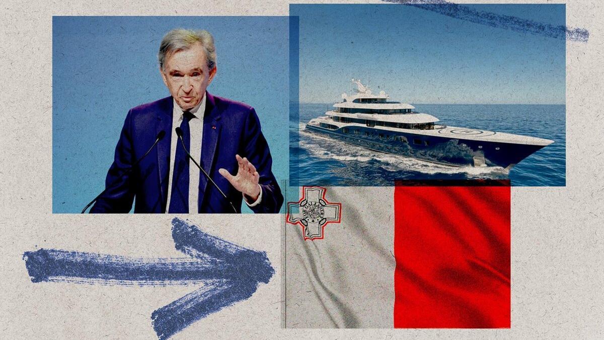 El dueño del emporio de marcas de lujo como Louis Vuitton adquiere otro yate a través de paraísos fiscales