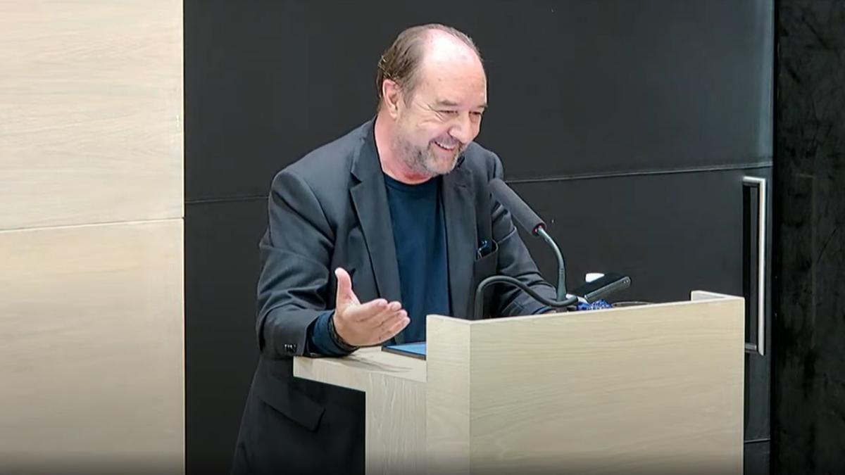 Jesús Maraña, director editorial de infoLibre, durante la conferencia impartida en la Fundación Alfonso Martín Escudero