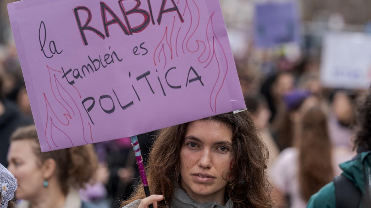 Manifestación por el 8M en Madrid.