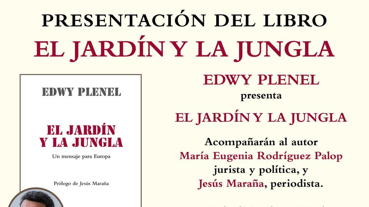 Edwy Plenel presenta su libro 'El jardín y la jungla' este jueves en Madrid