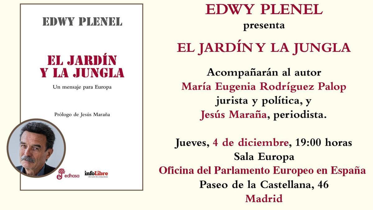 Imagen de la presentación del libro 'El jardín y la jungla'.