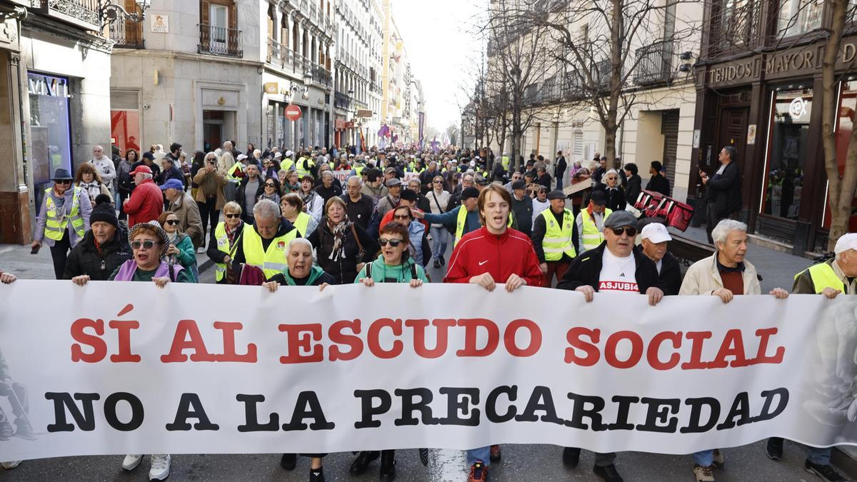 Protesta de COESPE en Madrid