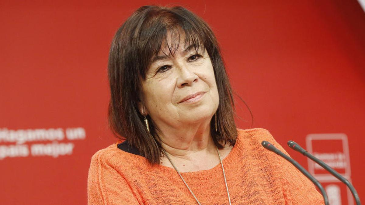 La presidenta del PSOE, Cristina Narbona.