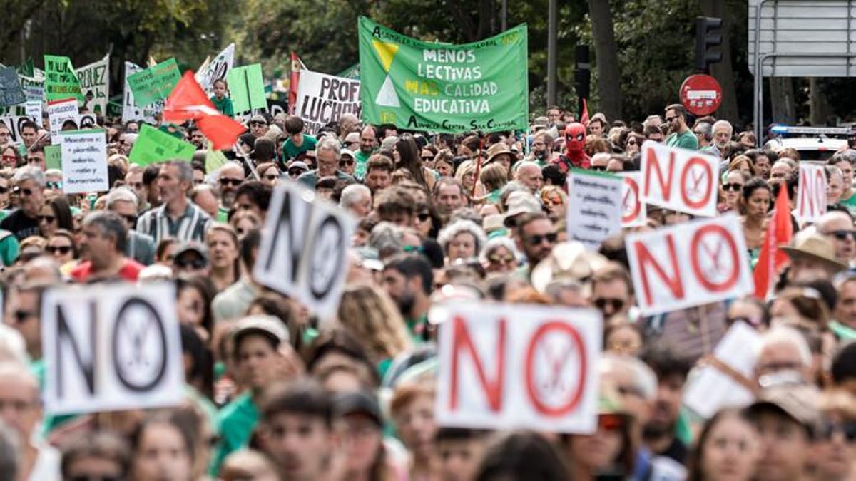 Falta de profesores y aulas: el sur de Madrid, la zona más castigada, lidera la huelga educativa