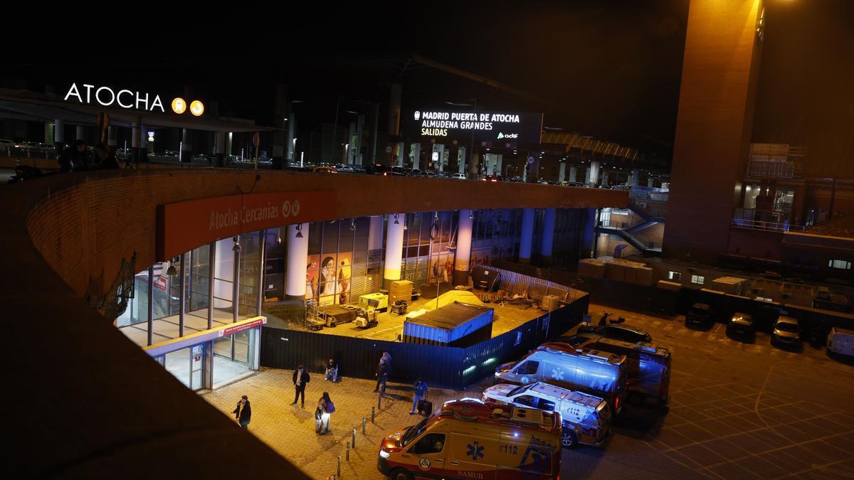Estación de tren de Atocha, en Madrid, tras el accidente de tren en Adamuz.