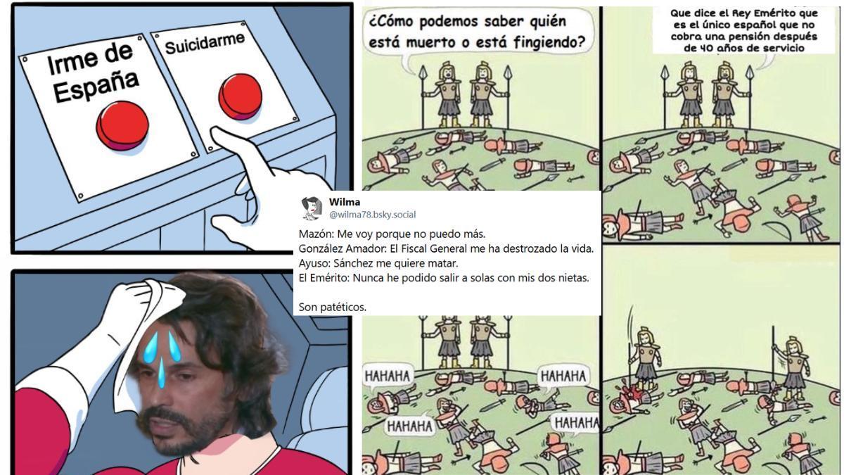 Mazón, Amador y el emérito en el tuitómetro: 