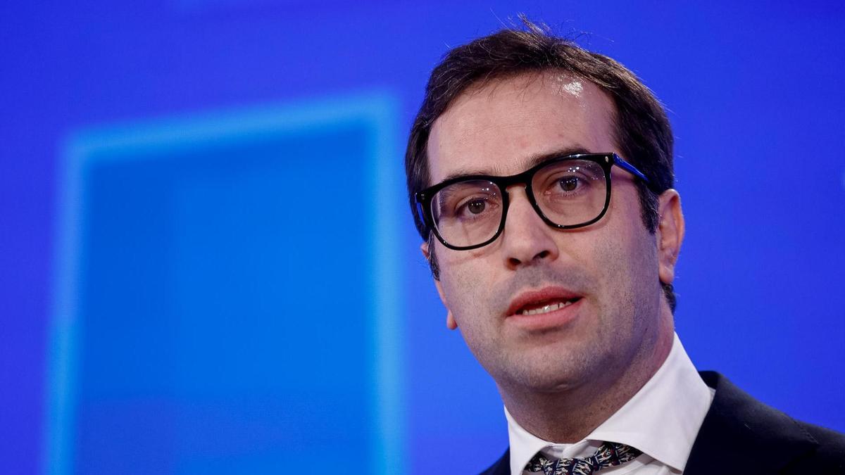 El ministro de Economía, Comercio y Empresa, Carlos Cuerpo interviene en el almuerzo coloquio del Spain Investors Day