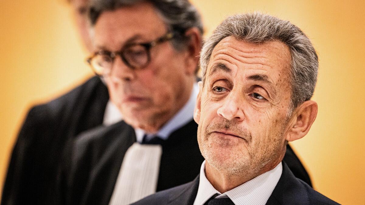 Nicolas Sarkozy se expresa tras su condena en el caso de la financiación libia de su campaña para las elecciones presidenciales de 2007.