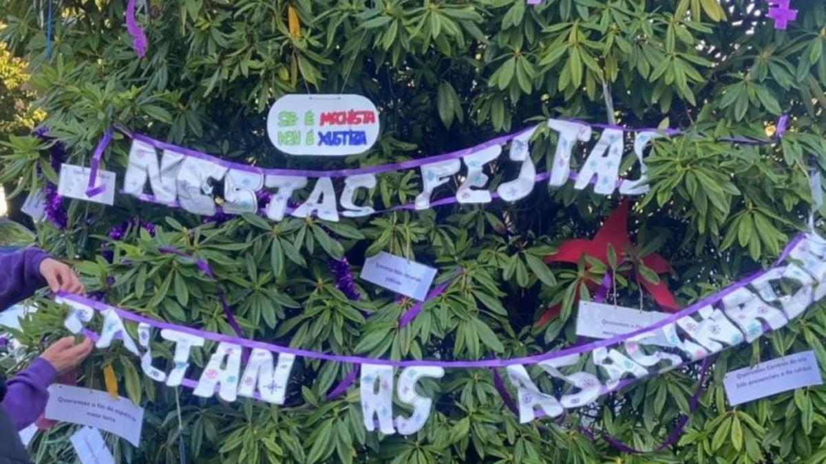 Marcha Mundial de las Mujeres por Navidad en Santiago de Compostela