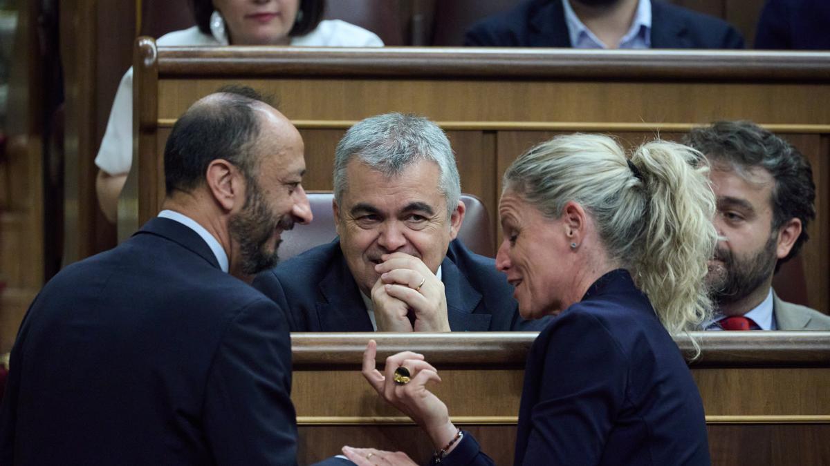 Santos Cerdán, durante una sesión plenaria en el Congreso de los Diputados, a 12 de junio de 2025.